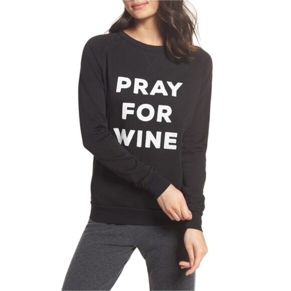 The Laundry Room Pray for Wine Sweatshirt - Picture 1 of 5